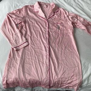 Juicy Couture Light Pink Button-Up Nightshirt